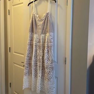 City Chic Fancy Free Ivory Dress
